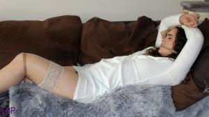 leggybondage.com - MERIDITH WHITE DRESS HOSE AND HOSE TIED GAGGED thumbnail